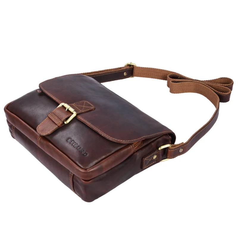 "Lucian" Vintage Umhängetasche Leder klein