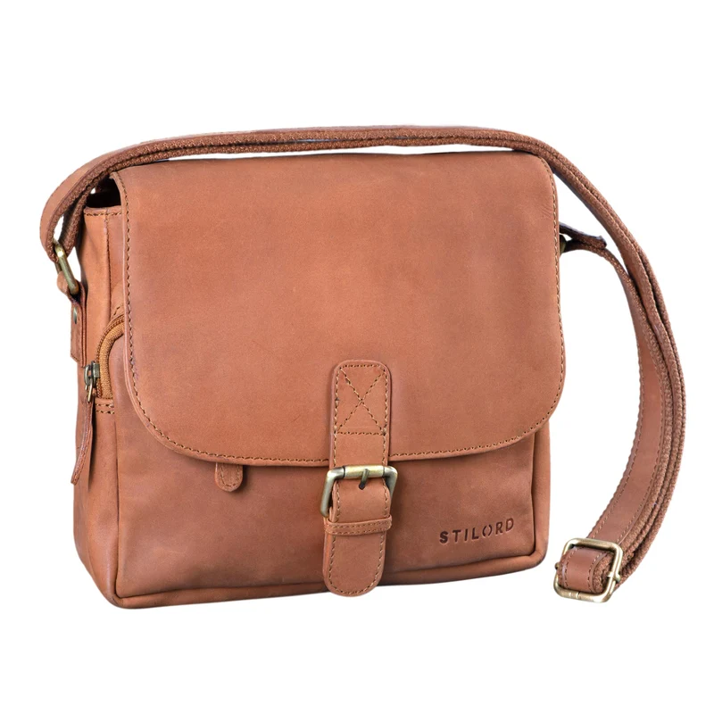 "Lucian" Vintage Umhängetasche Leder klein