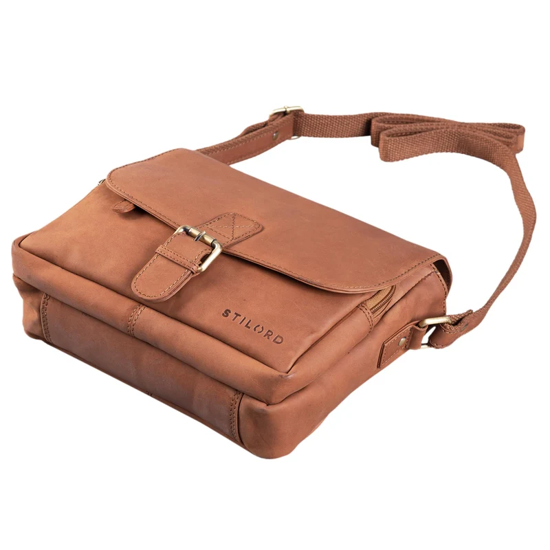 "Lucian" Vintage Umhängetasche Leder klein