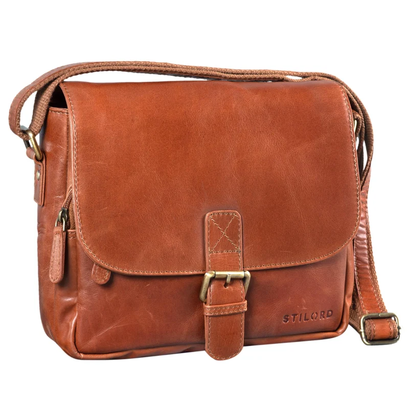 "Lucian" Vintage Umhängetasche Leder klein