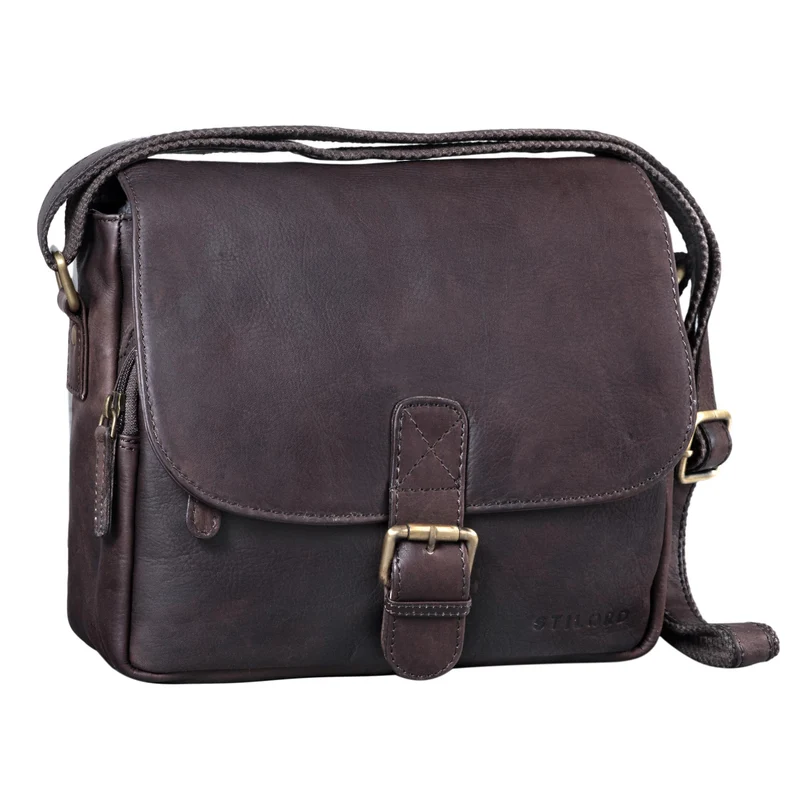 "Lucian" Vintage Umhängetasche Leder klein