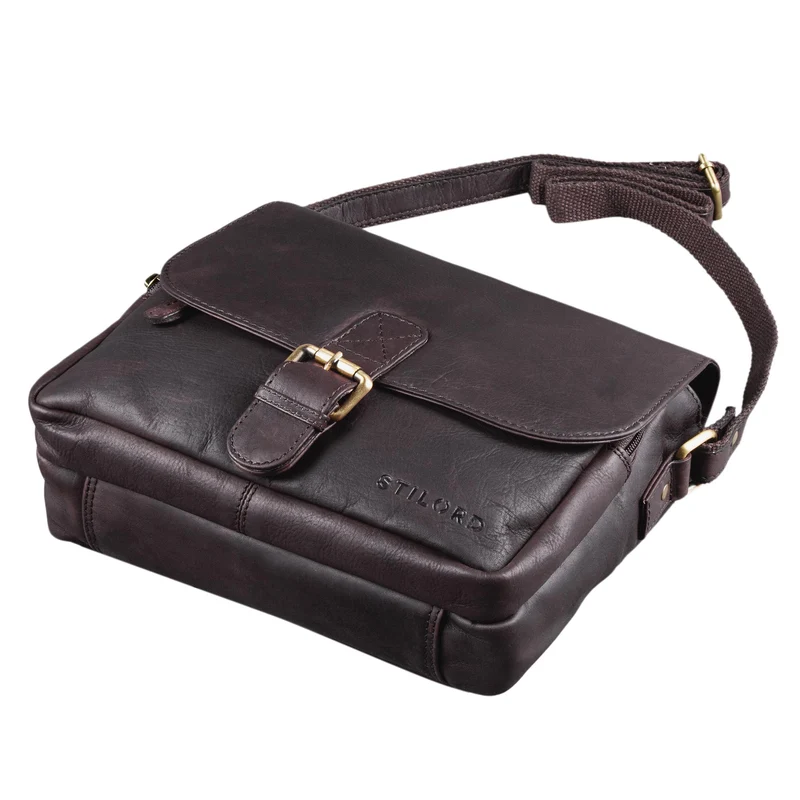 "Lucian" Vintage Umhängetasche Leder klein