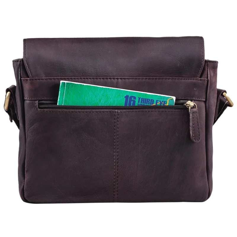 "Lucian" Vintage Umhängetasche Leder klein