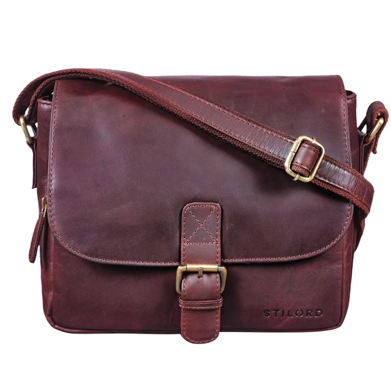 "Lucian" Vintage Umhängetasche Leder klein