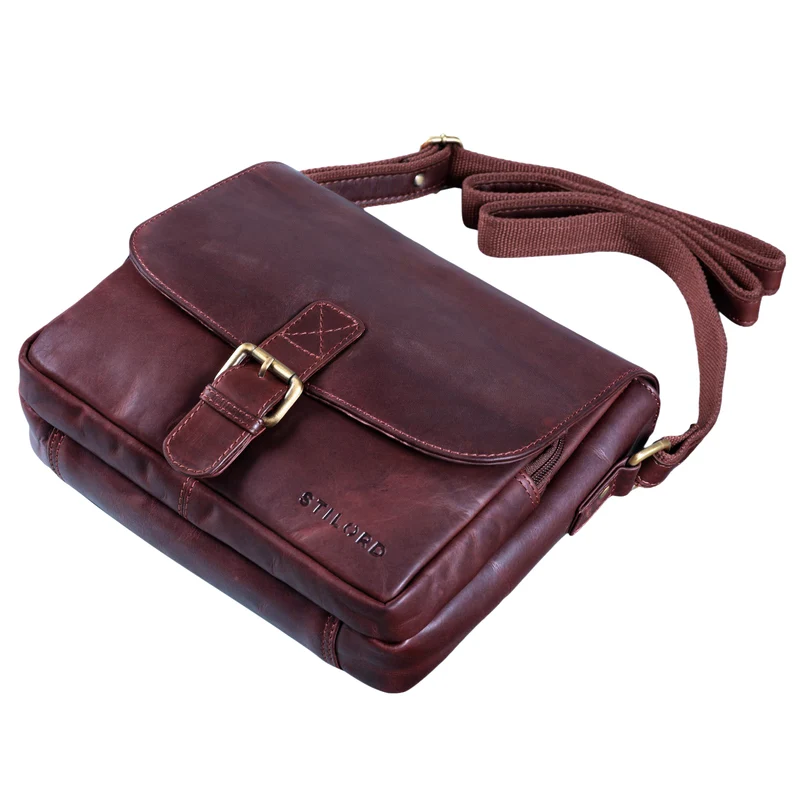 "Lucian" Vintage Umhängetasche Leder klein