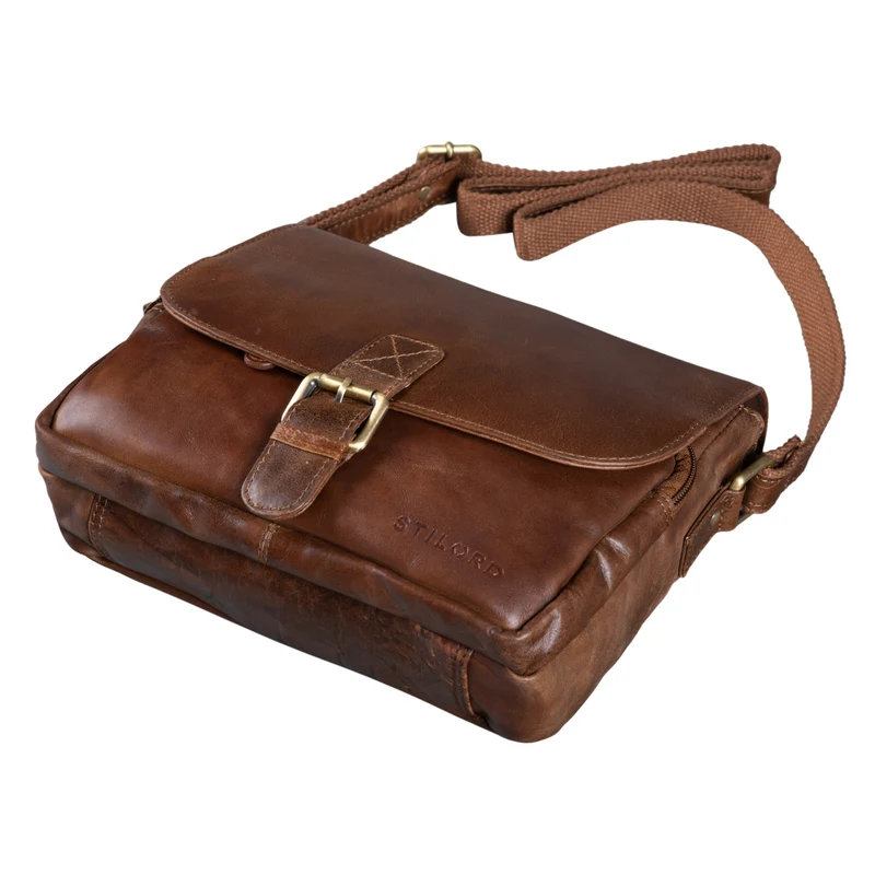 "Lucian" Vintage Umhängetasche Leder klein