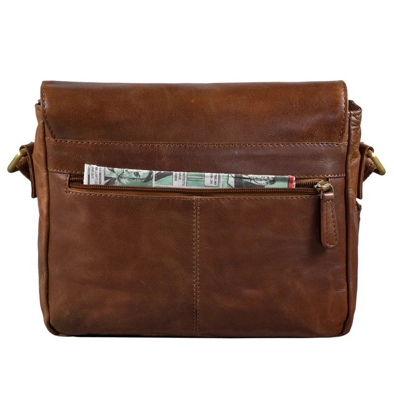 "Lucian" Vintage Umhängetasche Leder klein