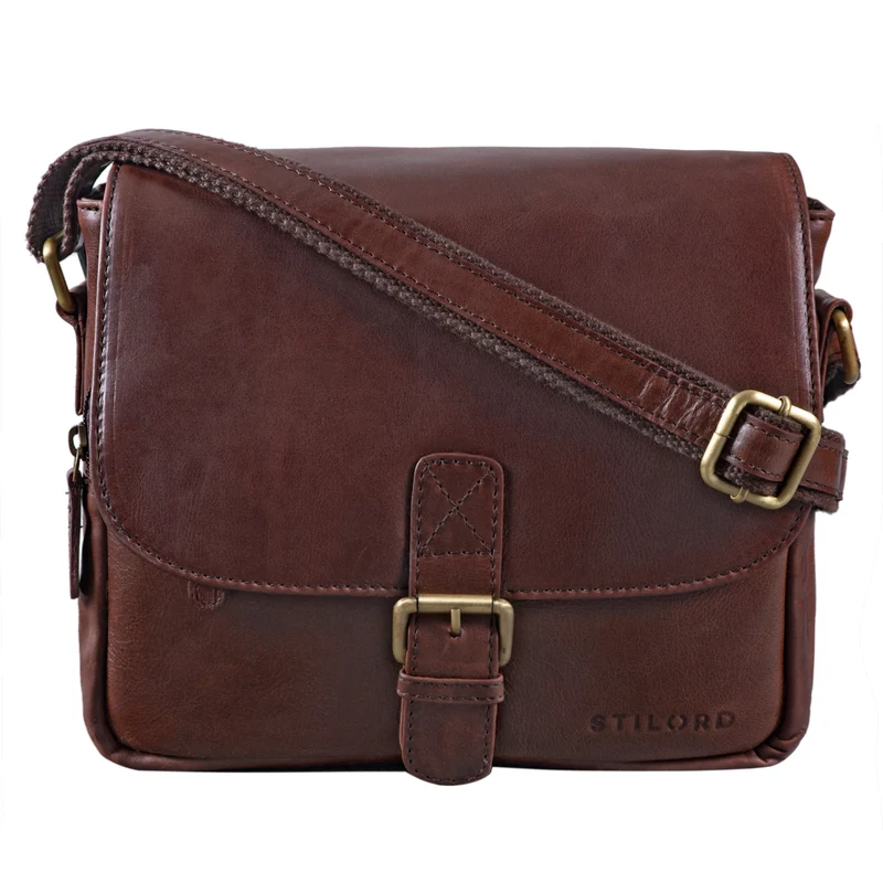 "Lucian" Vintage Umhängetasche Leder klein