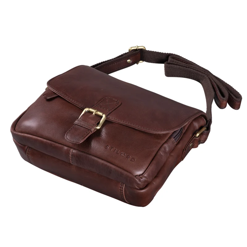 "Lucian" Vintage Umhängetasche Leder klein