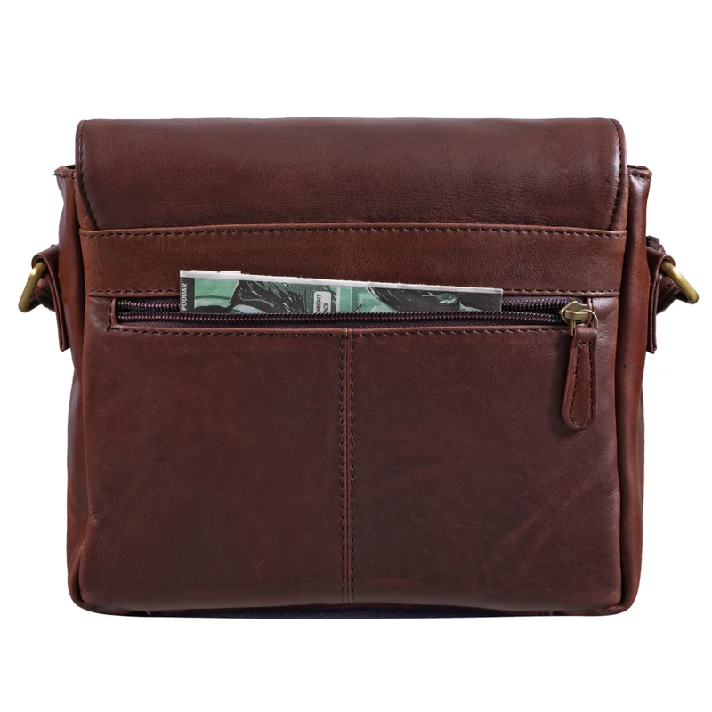 "Lucian" Vintage Umhängetasche Leder klein