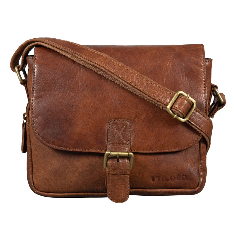 "Lucian" Vintage Umhängetasche Leder klein