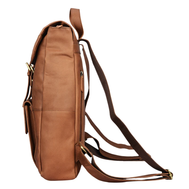 "Manila" Vintage Leder Rucksack Damen Herren mit Laptopfach 15 16"