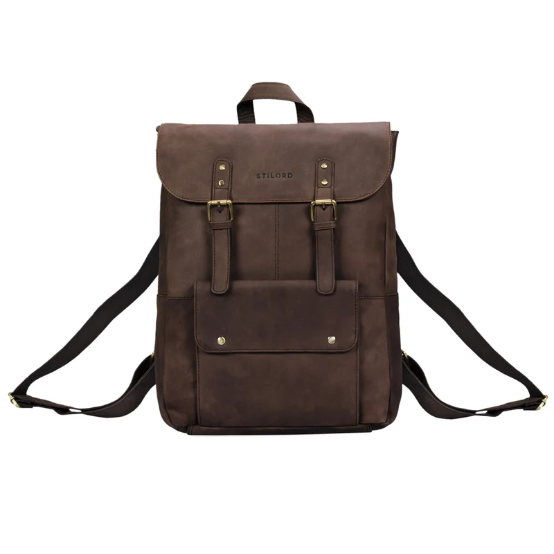 "Manila" Vintage Leder Rucksack Damen Herren mit Laptopfach 15 16"