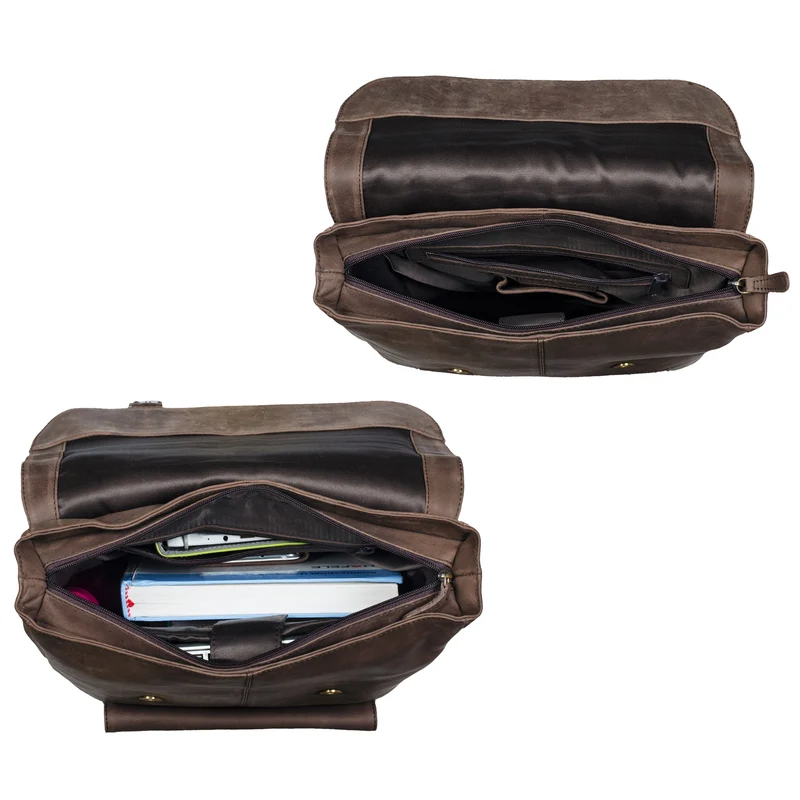 "Manila" Vintage Leder Rucksack Damen Herren mit Laptopfach 15 16"