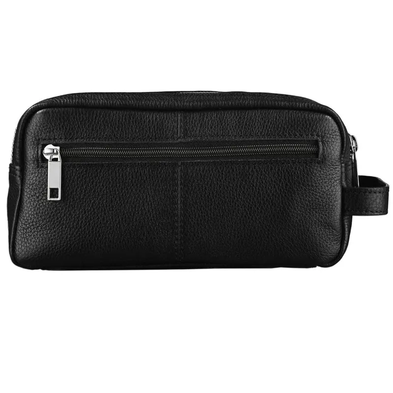 "Kurt" Kulturtasche Leder Kulturbeutel mit Henkel