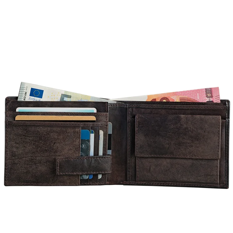 "Chester" Vintage Leder Geldbörse mit EC-Karten Schutz