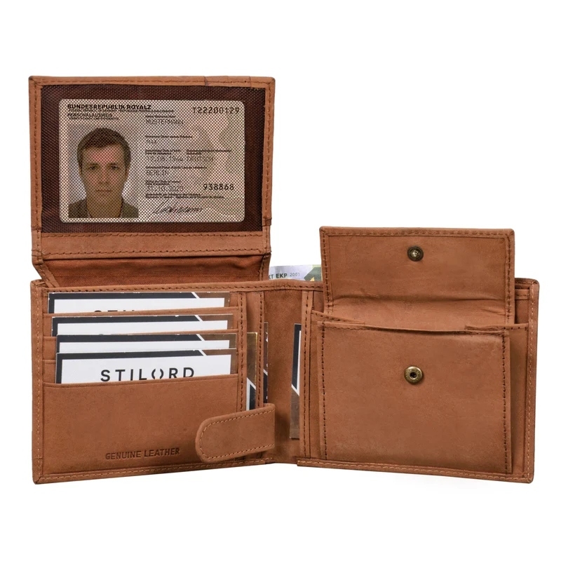 "Chester" Vintage Leder Geldbörse mit EC-Karten Schutz