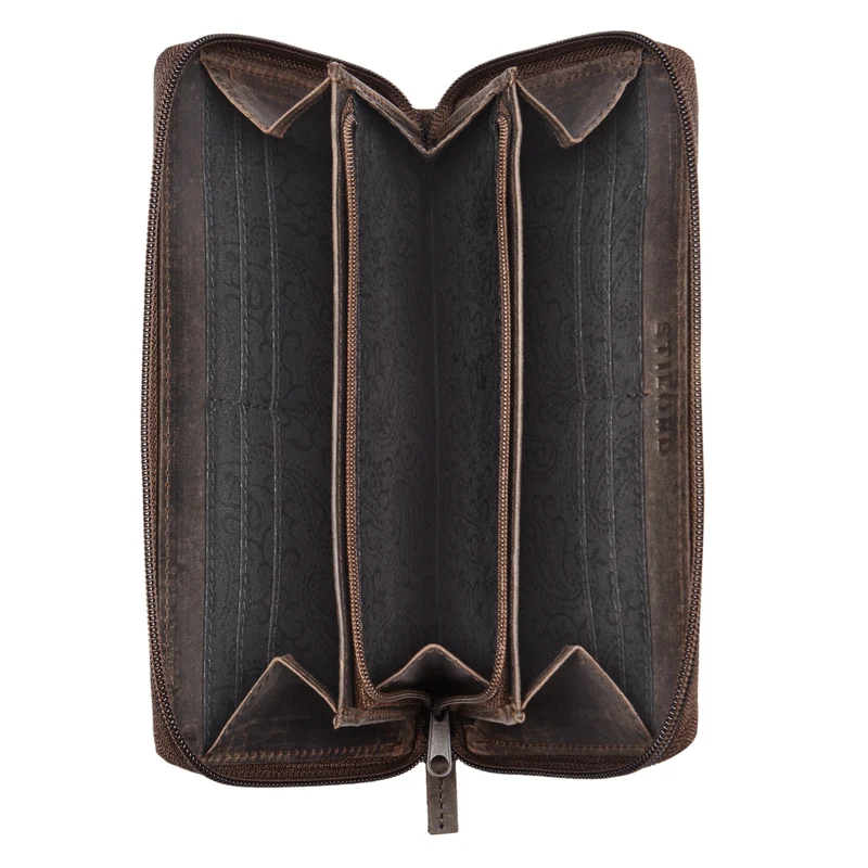 "Aurelia" Leder Geldbörse Damen Vintage