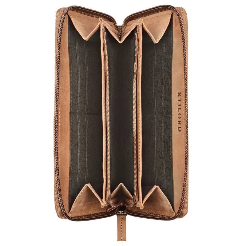 "Aurelia" Leder Geldbörse Damen Vintage