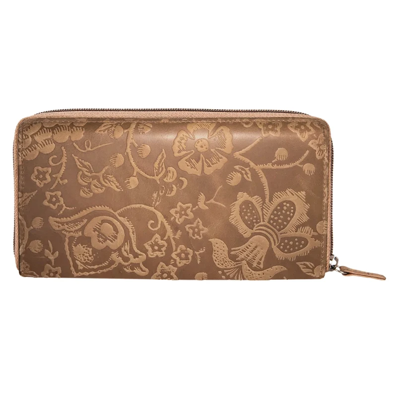 "Aurelia" Leder Geldbörse Damen Vintage