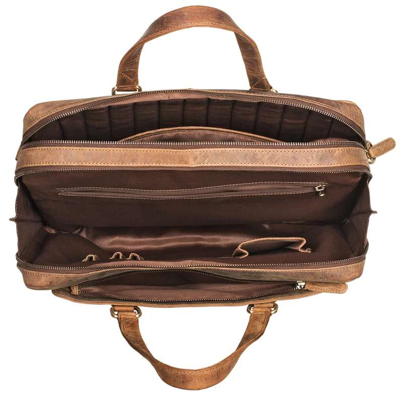 "Liam" Bürotasche Leder Herren Damen
