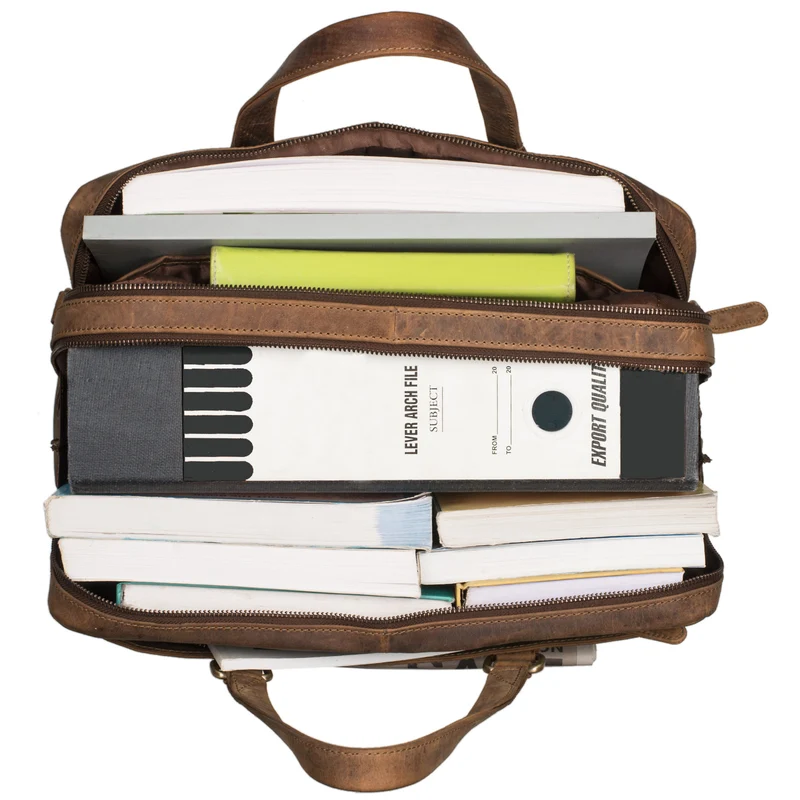 "Liam" Bürotasche Leder Herren Damen