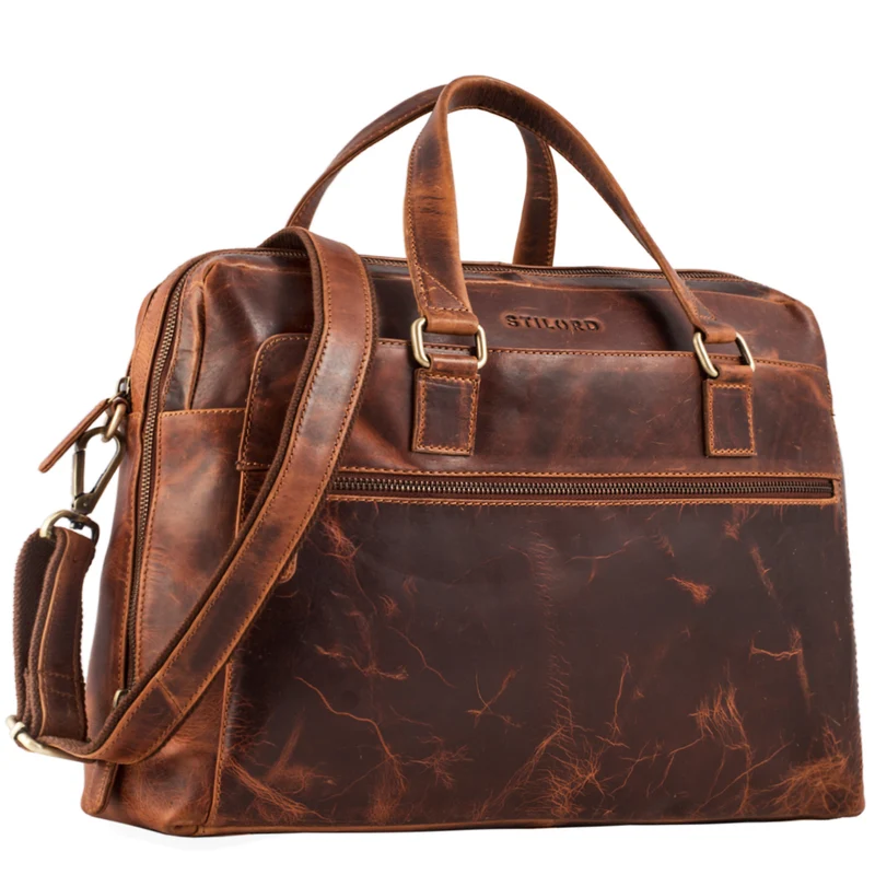 "Liam" Bürotasche Leder Herren Damen