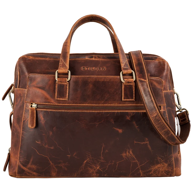 "Liam" Bürotasche Leder Herren Damen