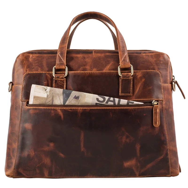 "Liam" Bürotasche Leder Herren Damen