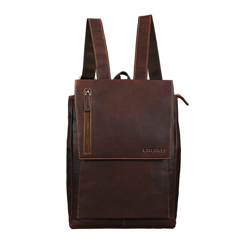 "Simon" Daypack Rucksack Leder Vintage