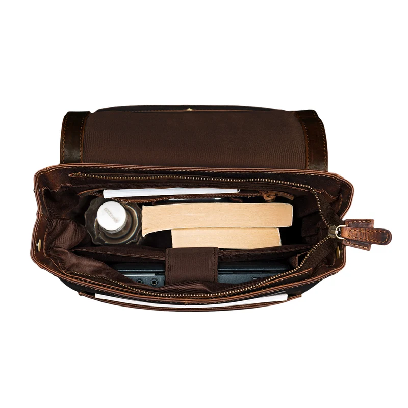 "Simon" Daypack Rucksack Leder Vintage
