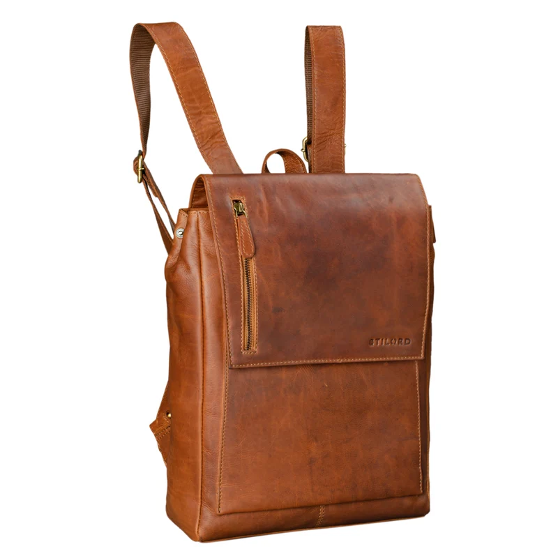 "Simon" Daypack Rucksack Leder Vintage