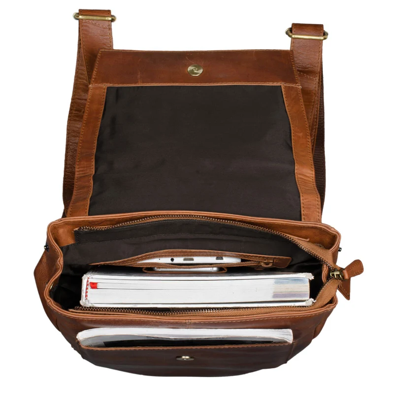"Simon" Daypack Rucksack Leder Vintage