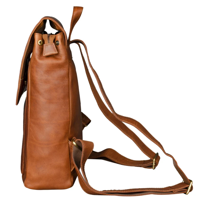 "Simon" Daypack Rucksack Leder Vintage