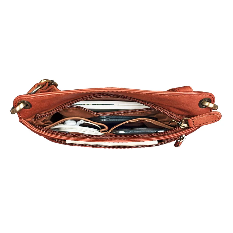 "Sophie" Schultertasche Damen klein Leder