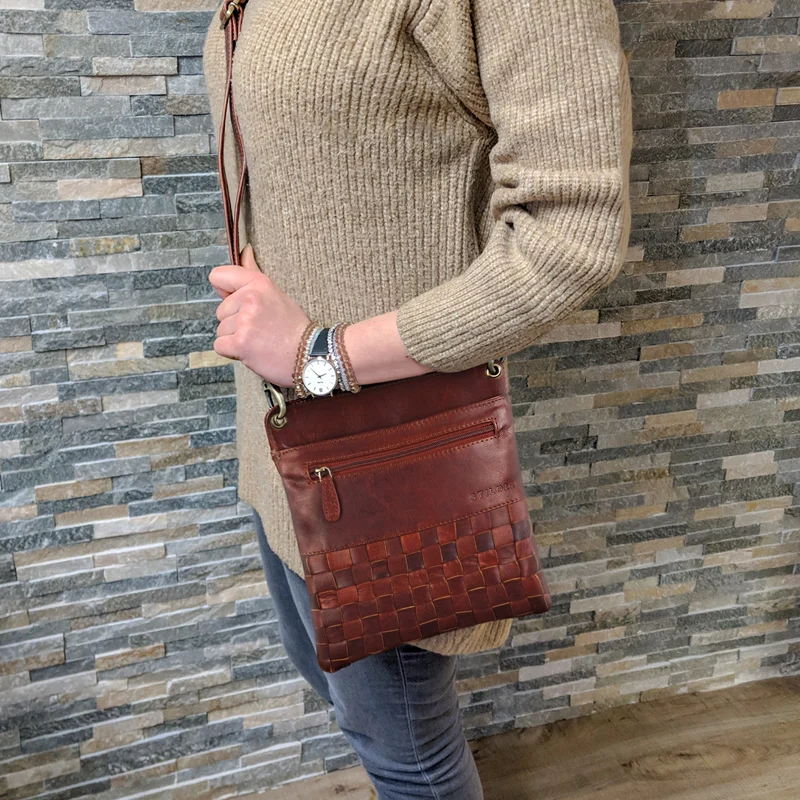 "Sophie" Schultertasche Damen klein Leder