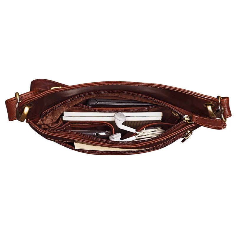 "Sophie" Schultertasche Damen klein Leder
