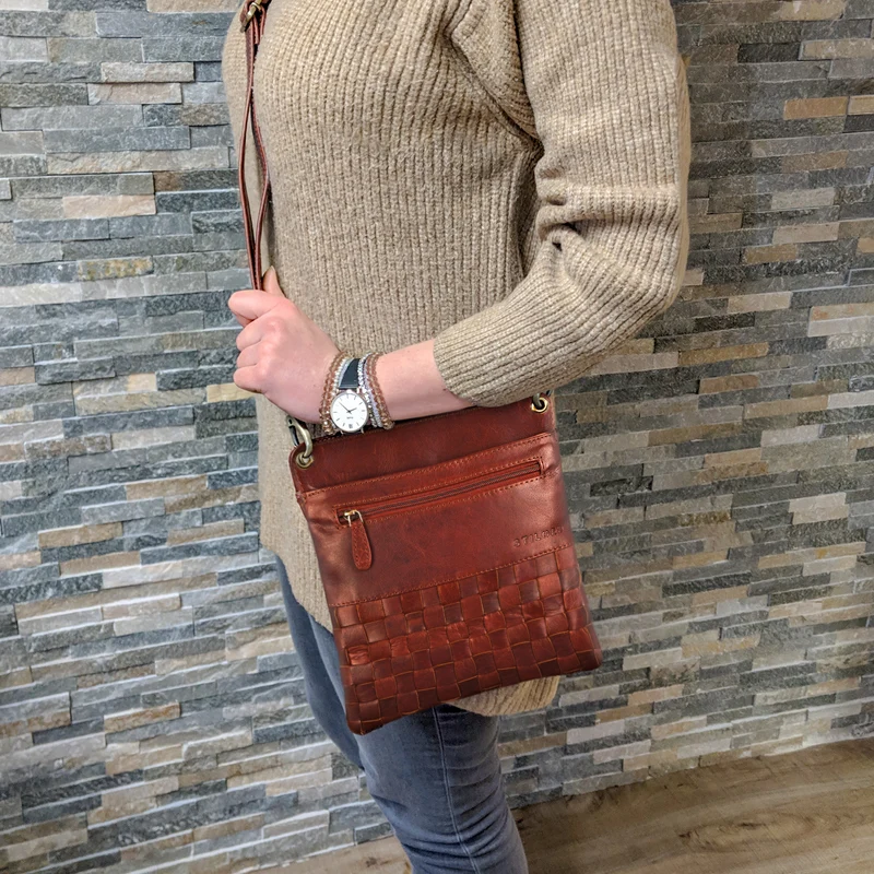 "Sophie" Schultertasche Damen klein Leder
