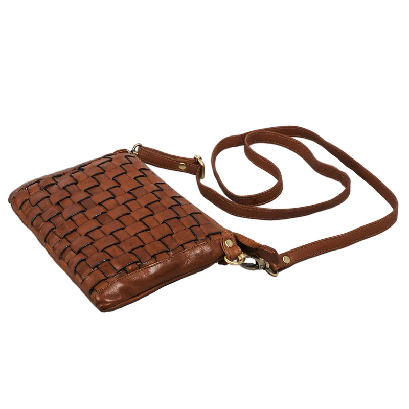 "Jana" Leder Handtasche Damen klein Vintage