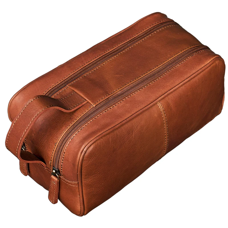 "Valentin" Kulturtasche Herren Damen Leder