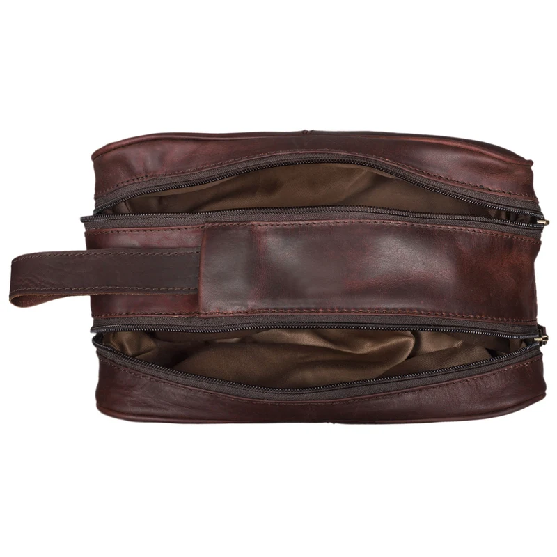 "Valentin" Kulturtasche Herren Damen Leder