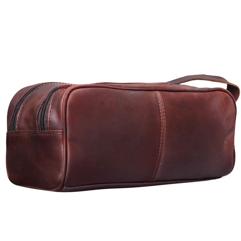 "Valentin" Kulturtasche Herren Damen Leder