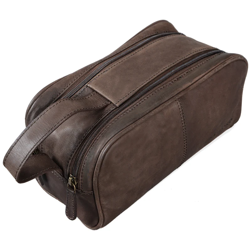 "Valentin" Kulturtasche Herren Damen Leder