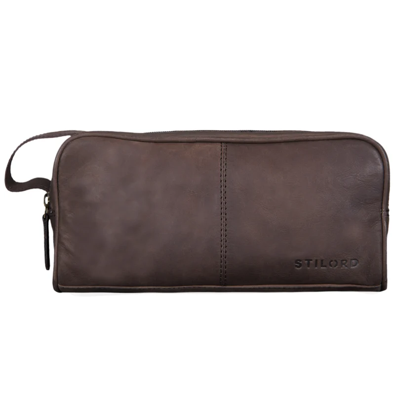 "Valentin" Kulturtasche Herren Damen Leder