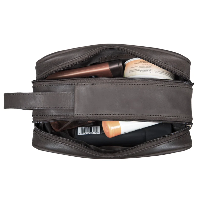 "Valentin" Kulturtasche Herren Damen Leder