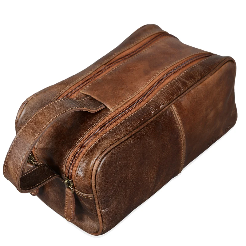 "Valentin" Kulturtasche Herren Damen Leder