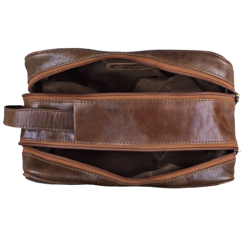 "Valentin" Kulturtasche Herren Damen Leder