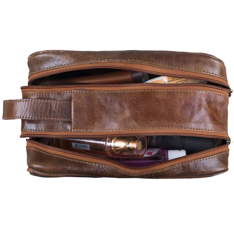 "Valentin" Kulturtasche Herren Damen Leder