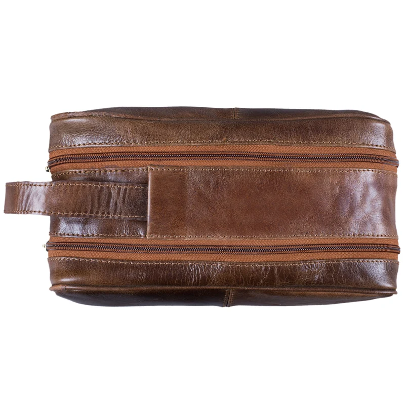 "Valentin" Kulturtasche Herren Damen Leder