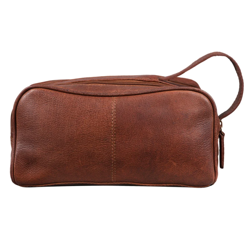 "Valentin" Kulturtasche Herren Damen Leder